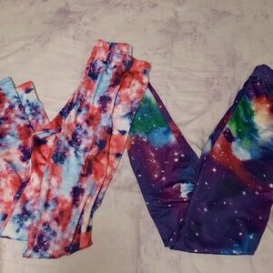 Colorful Galaxy Print Leggings